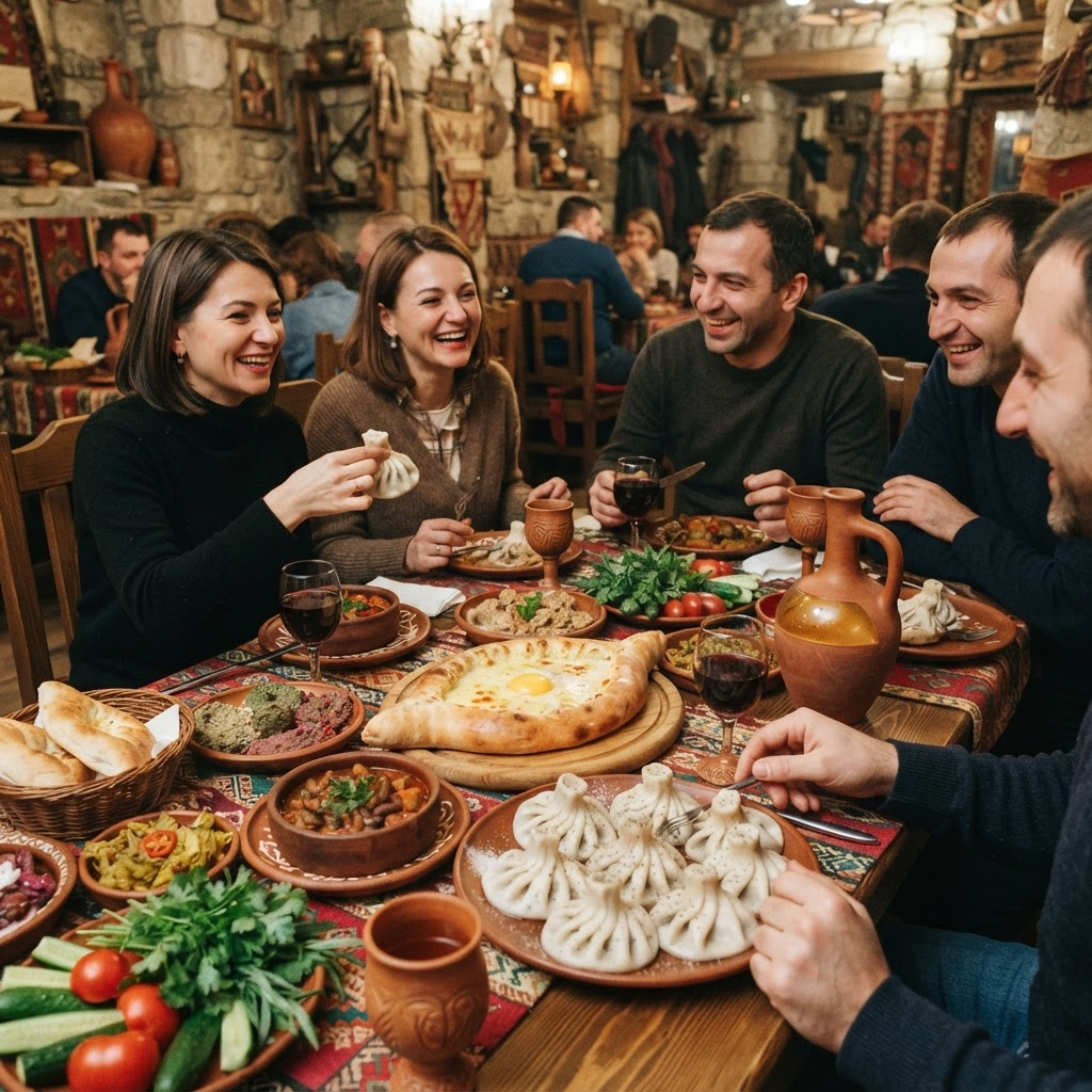 Traditional Georgian Lunch